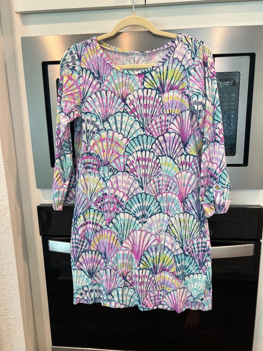 Lilly Pulitzer Shell Print Pima Cotton Dress - Size Medium